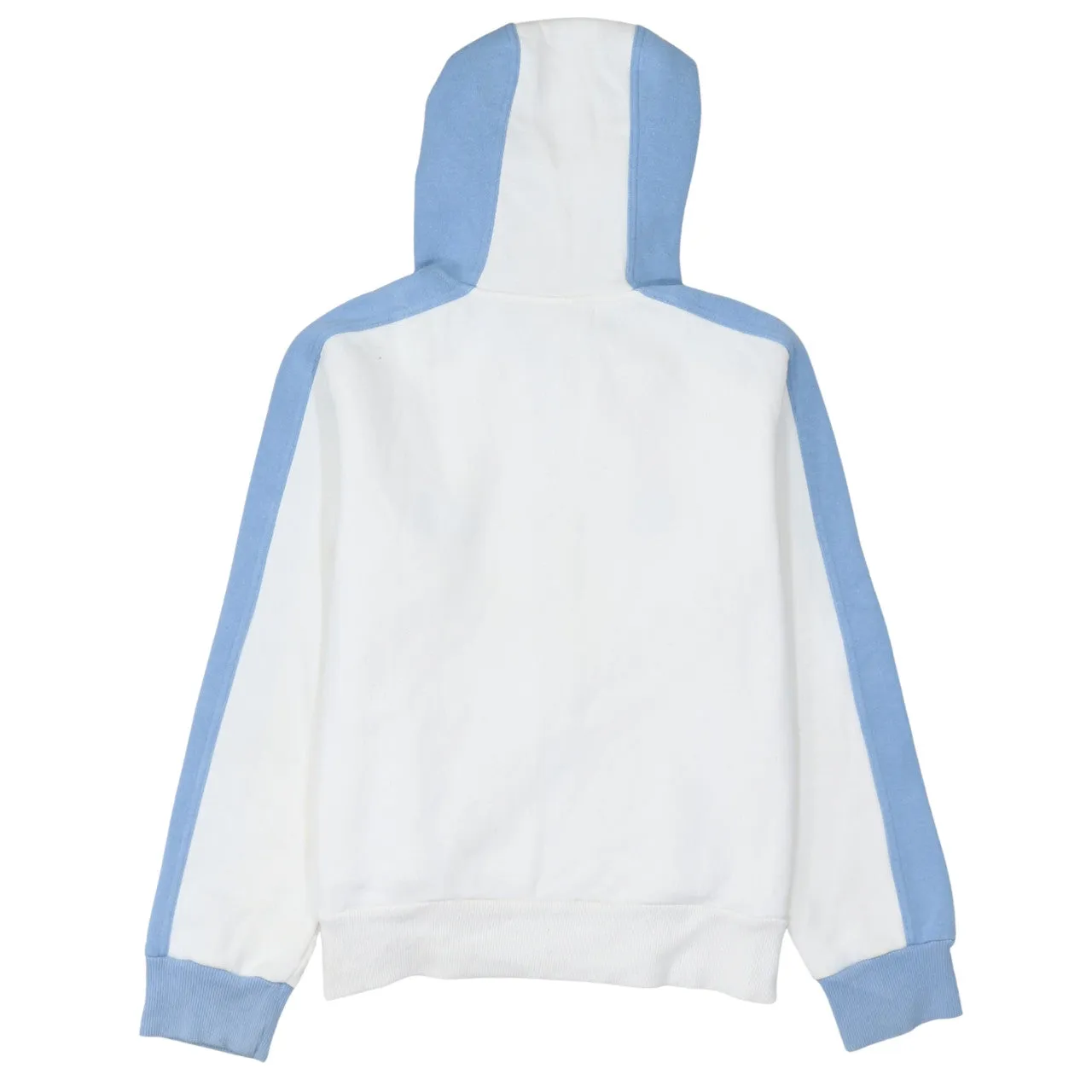Adidas 90's Spellout Full Zip Up Hoodie Medium White sold by Vintage Club product image thumbnail 2