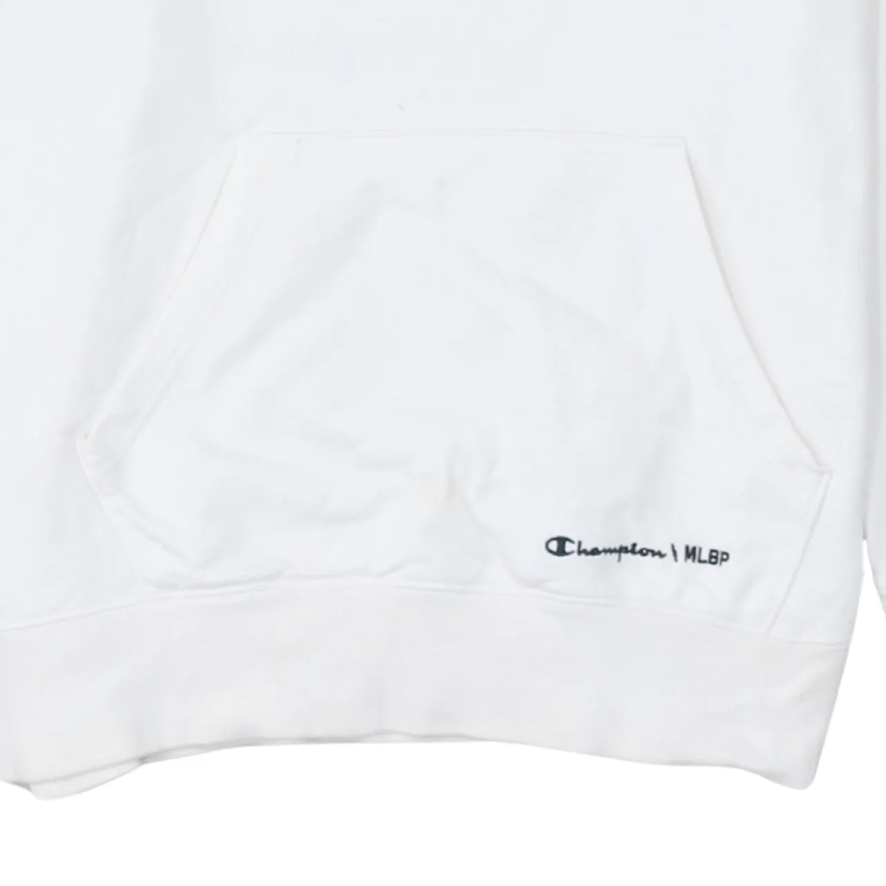 Champion 90's Drawstring Pockets Pullover Hoodie Medium White sold by Vintage Club product image thumbnail 4
