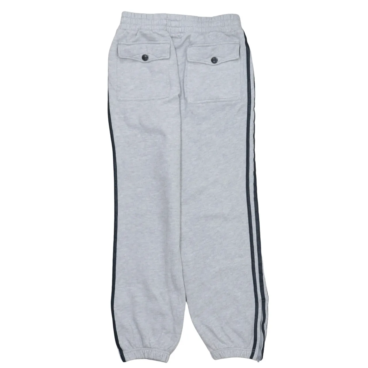 Adidas Light Grey Joggers Men’s Small Three Stripe Sides Back Button Pockets Sweatpants sold by Vintage Club product image thumbnail 2