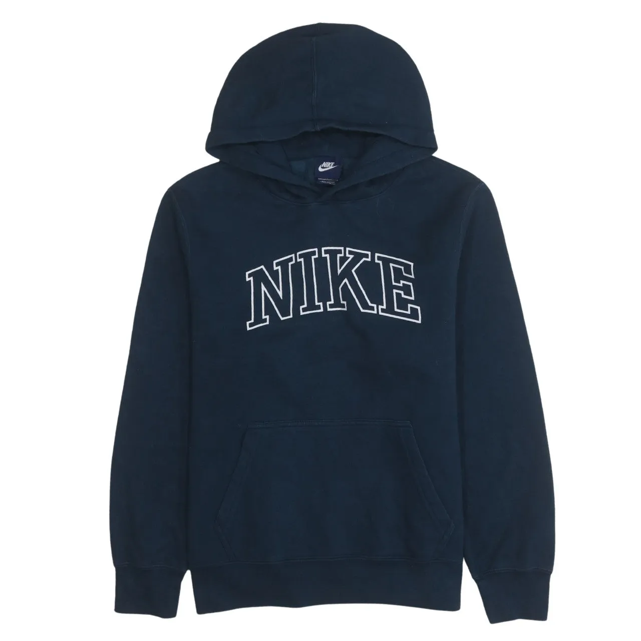Nike 90's Spellout Pullover Hoodie XLarge Navy Blue sold by Vintage Club
