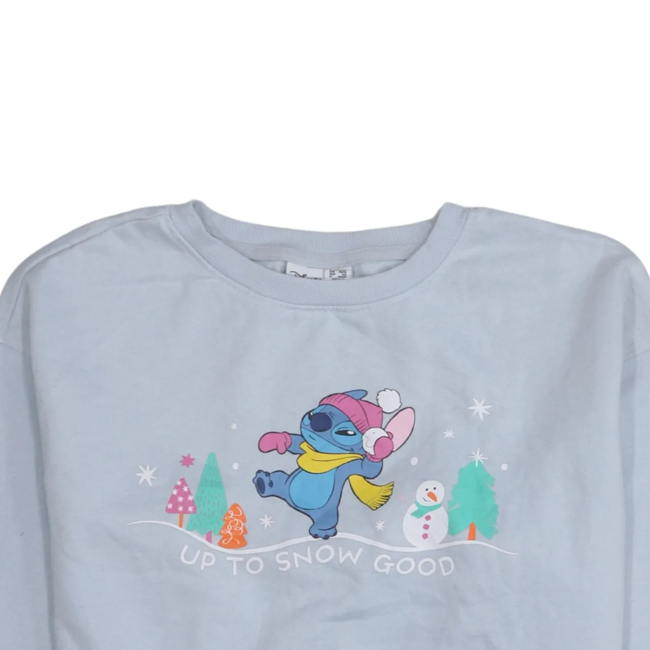 Disney 90's Stitch Crew Neck Sweatshirt Small Blue sold by Vintage Club product image thumbnail 3