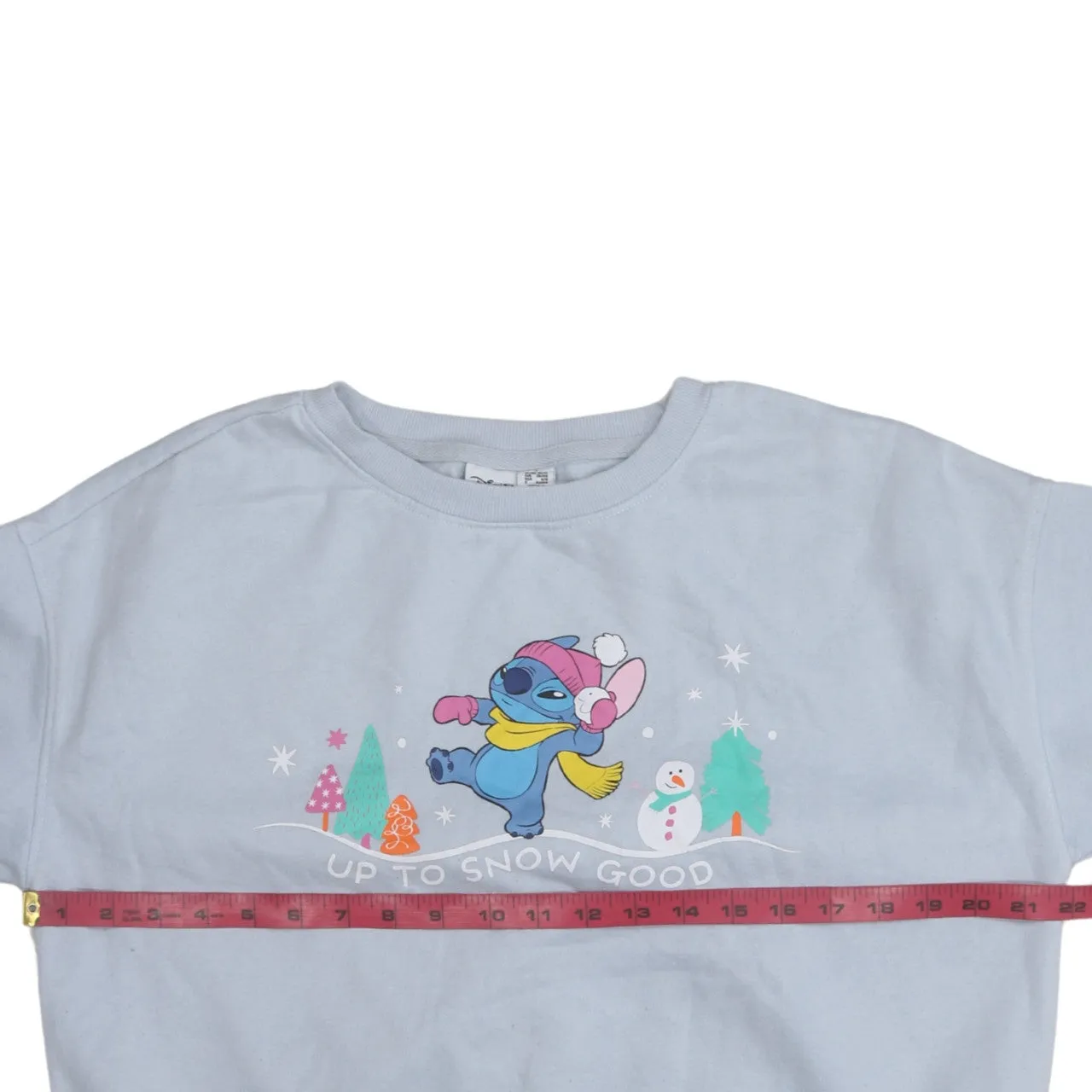 Disney 90's Stitch Crew Neck Sweatshirt Small Blue sold by Vintage Club product image thumbnail 5