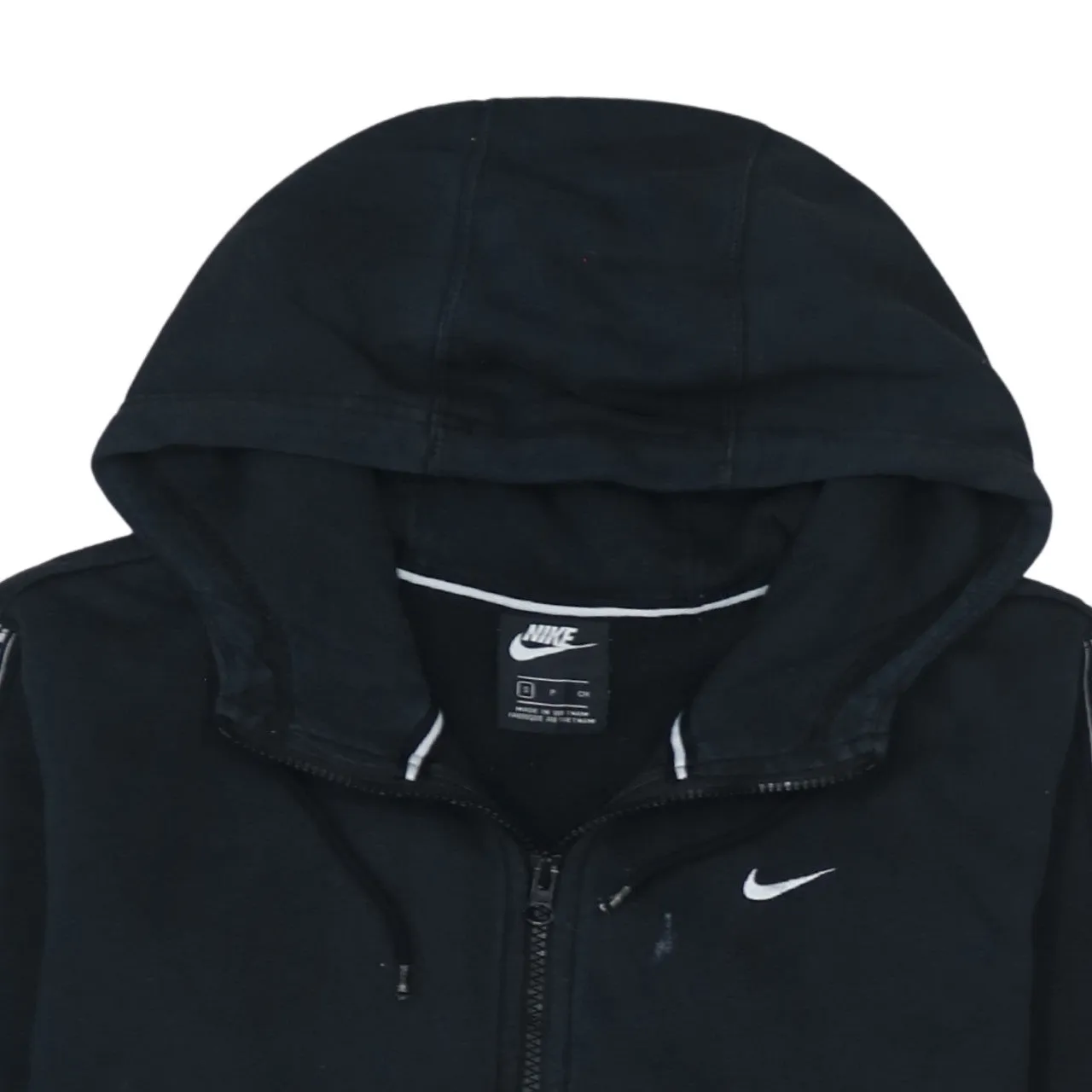 Nike 90's Swoosh Full Zip Up Hoodie Small Black sold by Vintage Club product image thumbnail 3