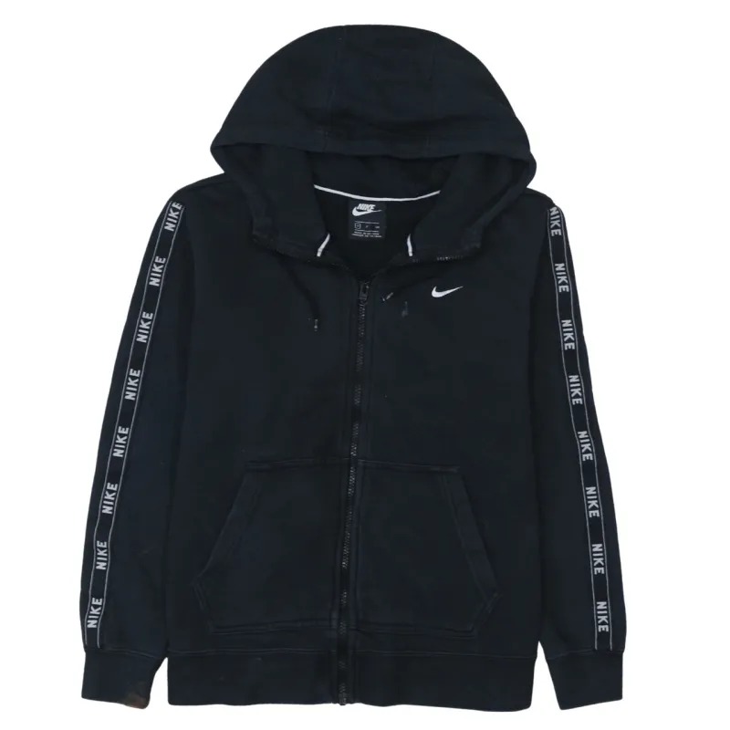 Nike 90's Swoosh Full Zip Up Hoodie Small Black sold by Vintage Club