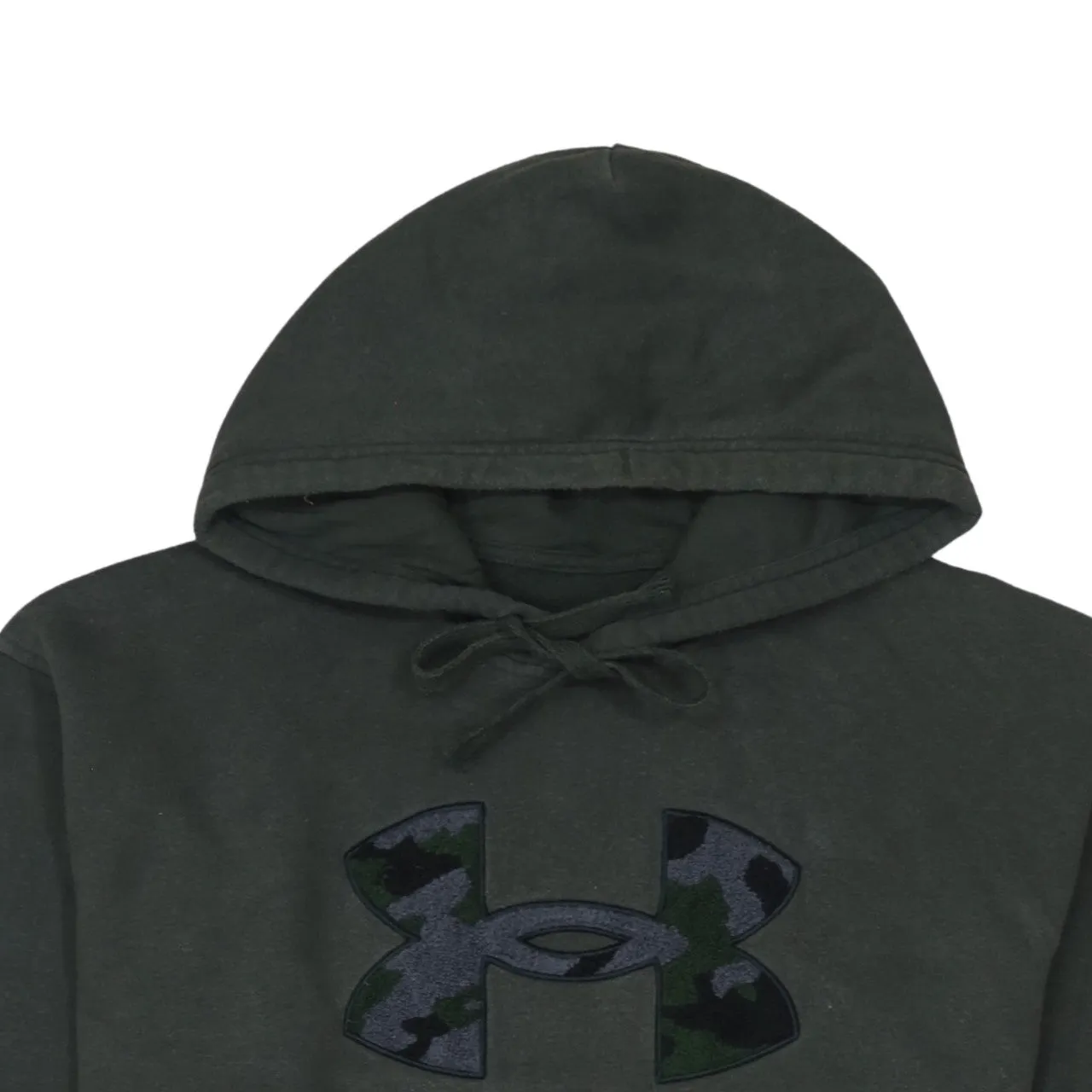 Under Armour Green Grey Hoodie Men's Small Camo Logo Pullover Fleece Sweatshirt sold by Vintage Club product image thumbnail 3