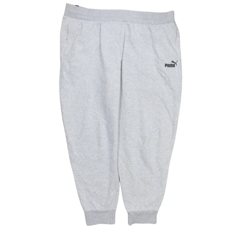 Puma Light Grey Joggers Sweatpants Men's XXLarge Printed Logo Elasticated Cuffs Loungewear made by Puma