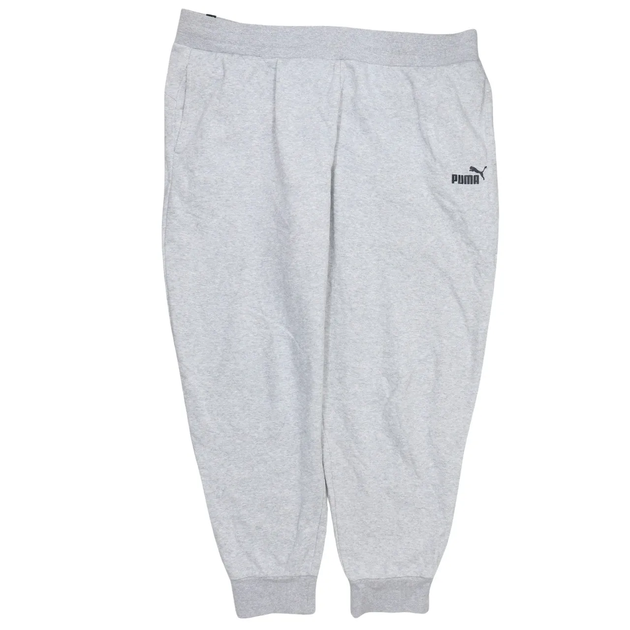 Puma Light Grey Joggers Sweatpants Men's XXLarge Printed Logo Elasticated Cuffs Loungewear sold by Vintage Club