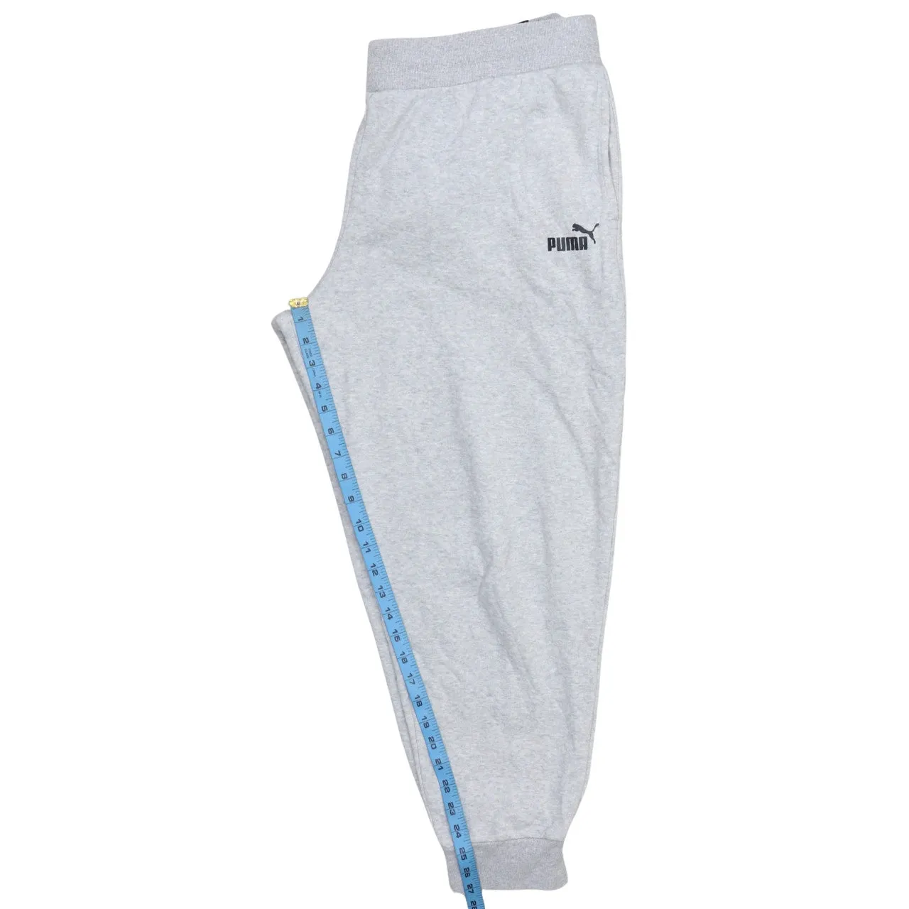 Puma Light Grey Joggers Sweatpants Men's XXLarge Printed Logo Elasticated Cuffs Loungewear sold by Vintage Club product image thumbnail 5