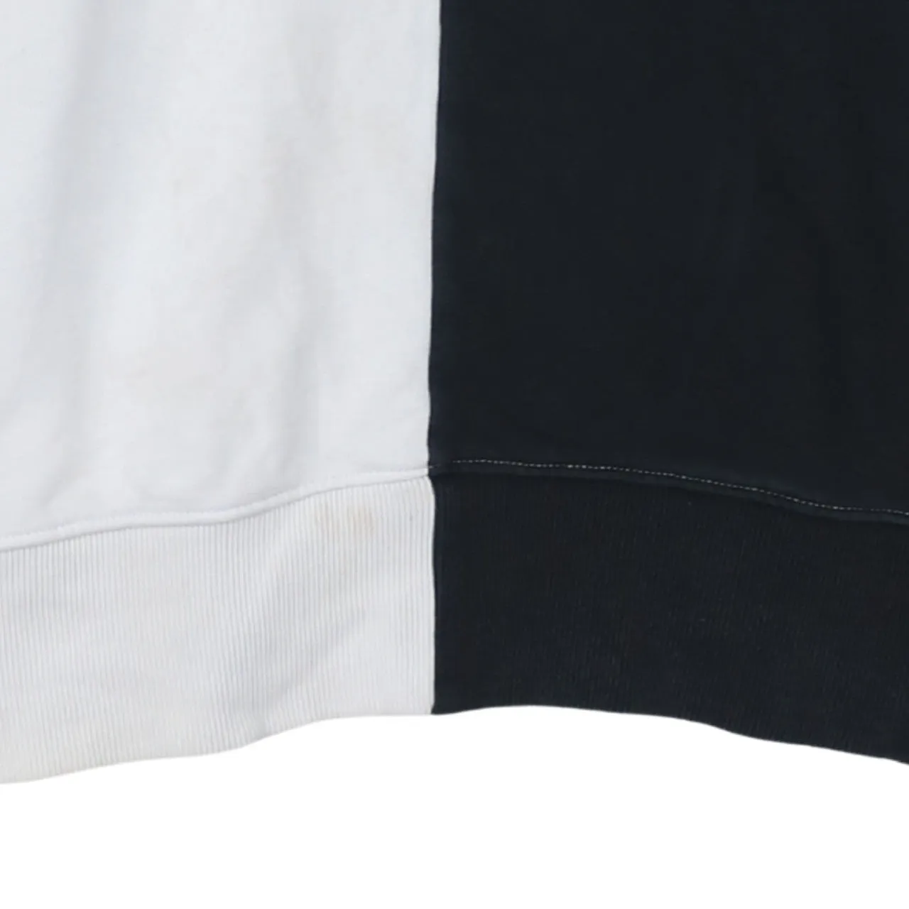 Champion Black White Hoodie Men's XSmall Embroidered Logo Split Panel Pullover Sweatshirt sold by Vintage Club product image thumbnail 4