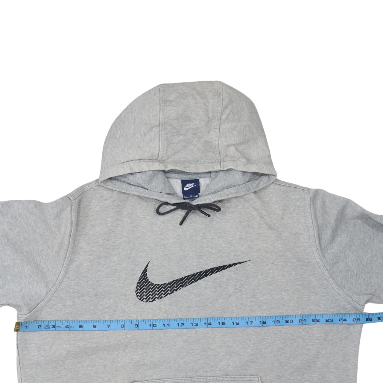 Nike 90's Center Middle Swoosh Pullover Hoodie XLarge Grey sold by Vintage Club product image thumbnail 5