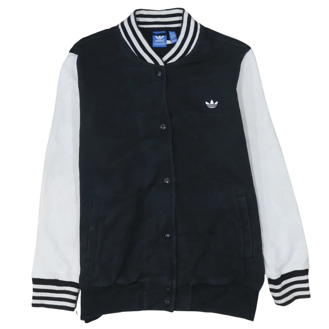 Adidas 90's Lightweight Button Up Sweatshirt Large Black sold by Vintage Club