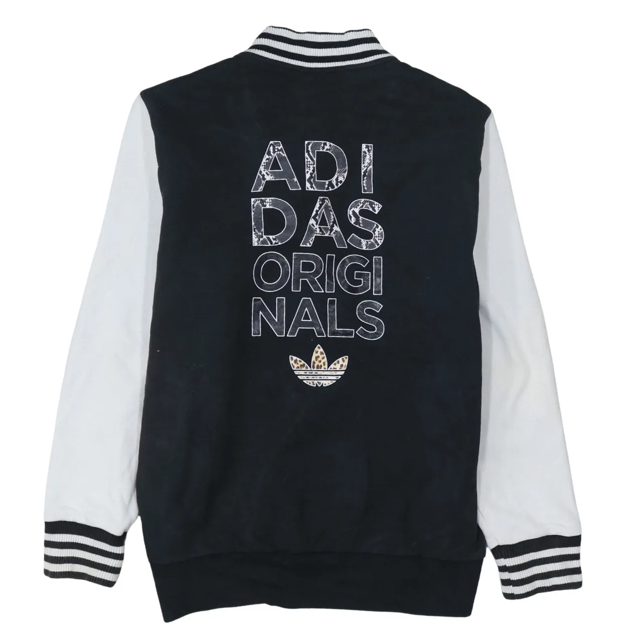 Adidas 90's Lightweight Button Up Sweatshirt Large Black sold by Vintage Club product image thumbnail 2