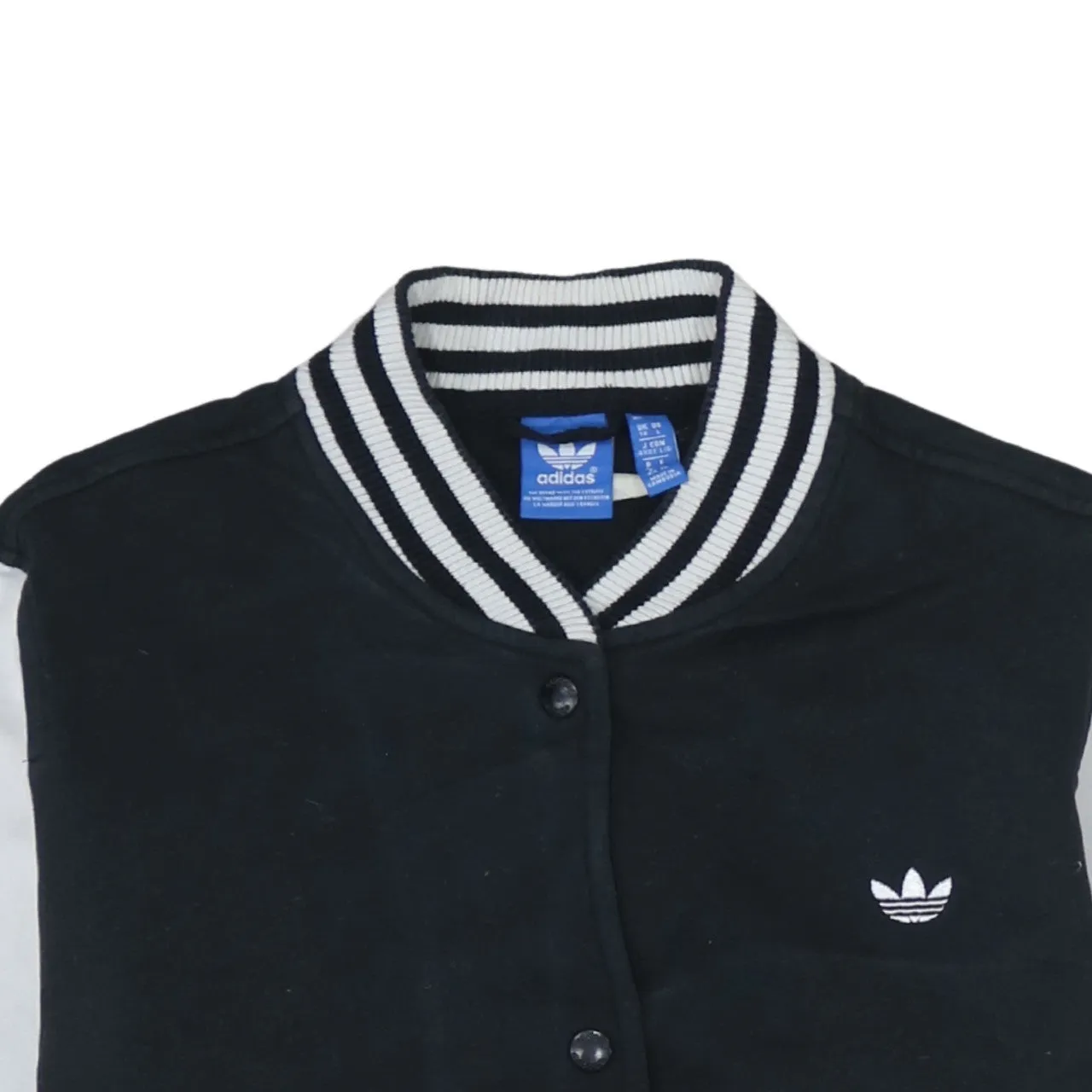 Adidas 90's Lightweight Button Up Sweatshirt Large Black sold by Vintage Club product image thumbnail 3