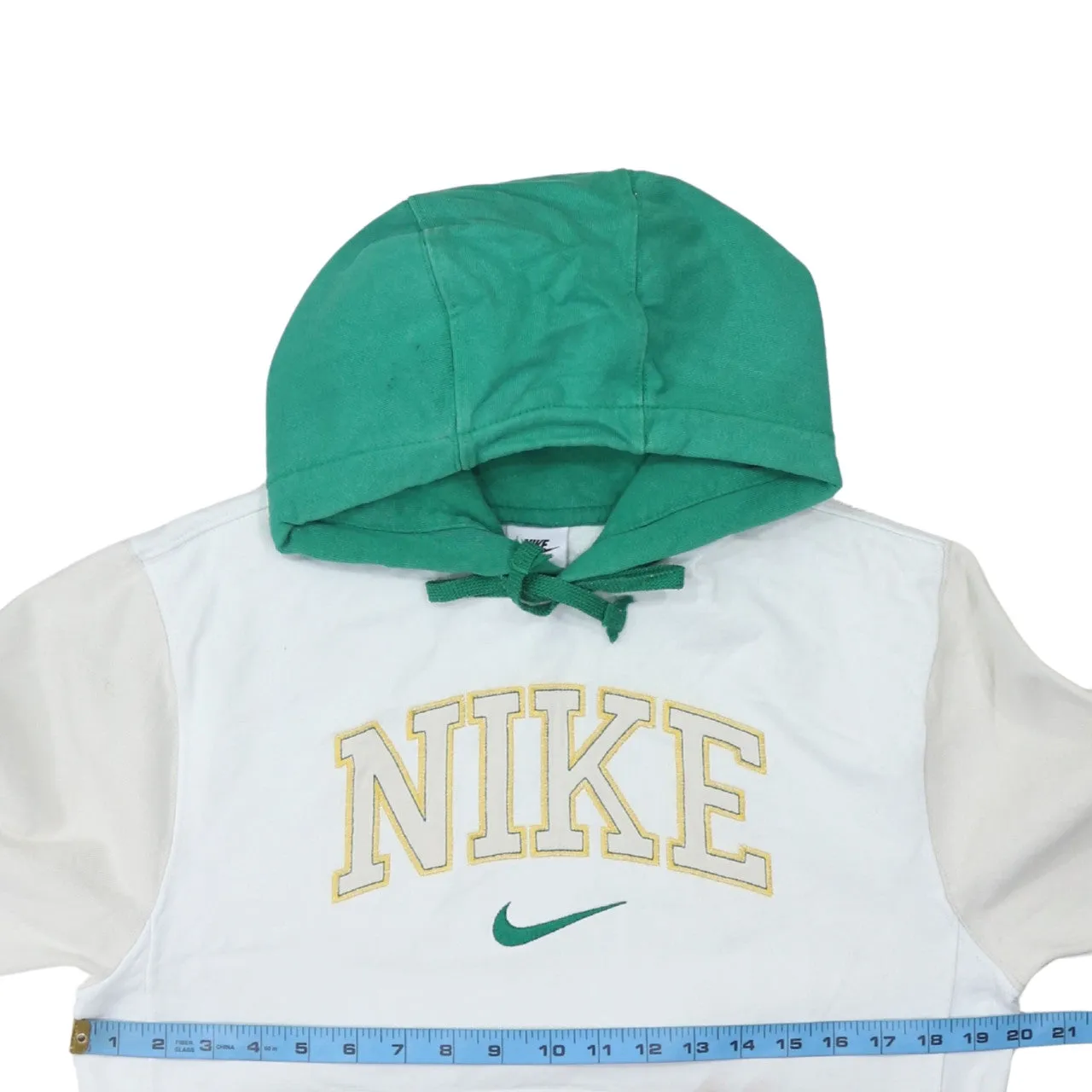 Nike 90's Center Middle Swoosh Pullover Hoodie XSmall Green sold by Vintage Club product image thumbnail 5