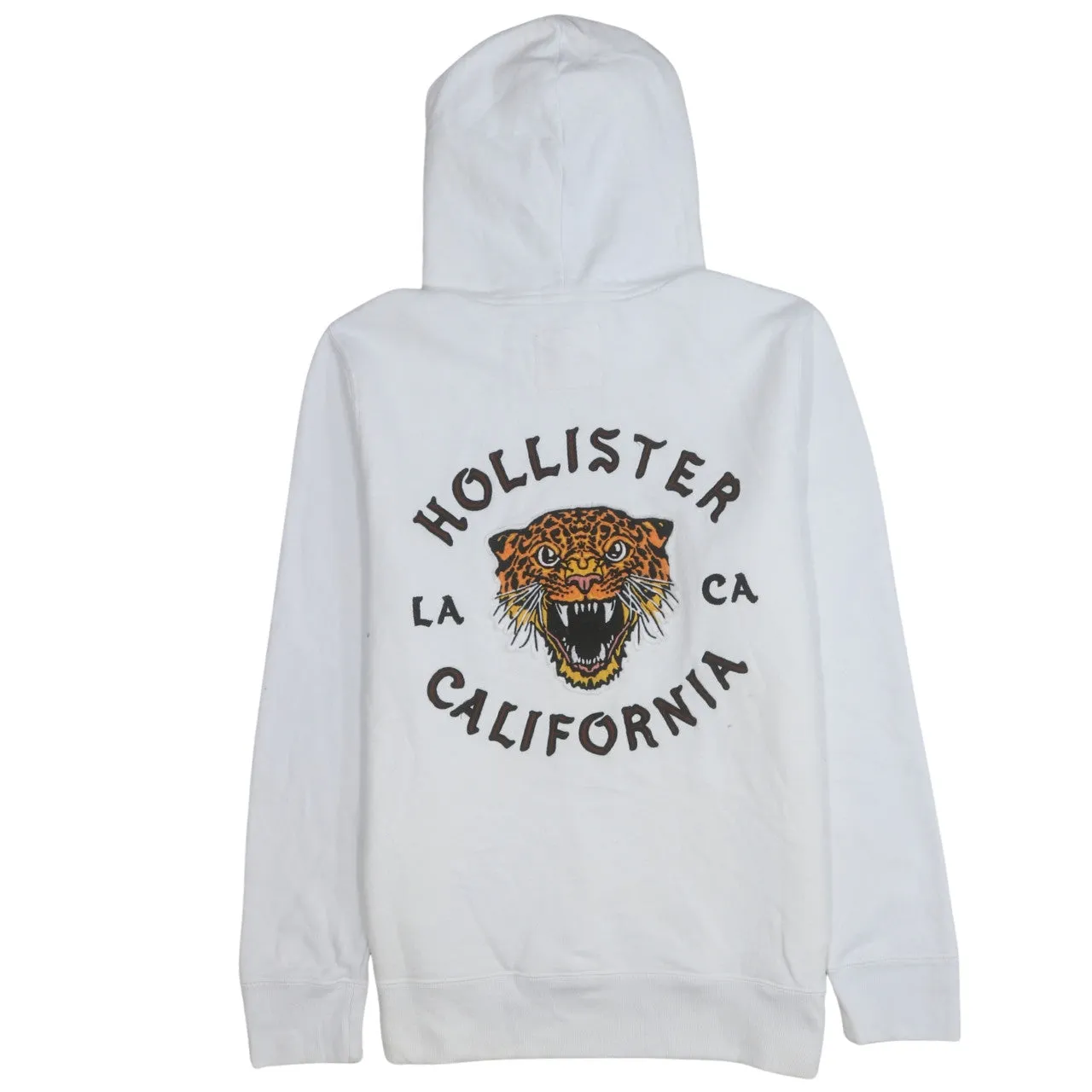Hollister 90's Drawstring Pockets Pullover Hoodie XLarge White sold by Vintage Club product image thumbnail 2