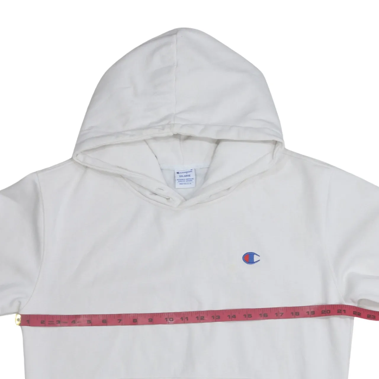 Champion 90's Drawstring Pockets Pullover Hoodie XXLarge (2XL) White sold by Vintage Club product image thumbnail 5