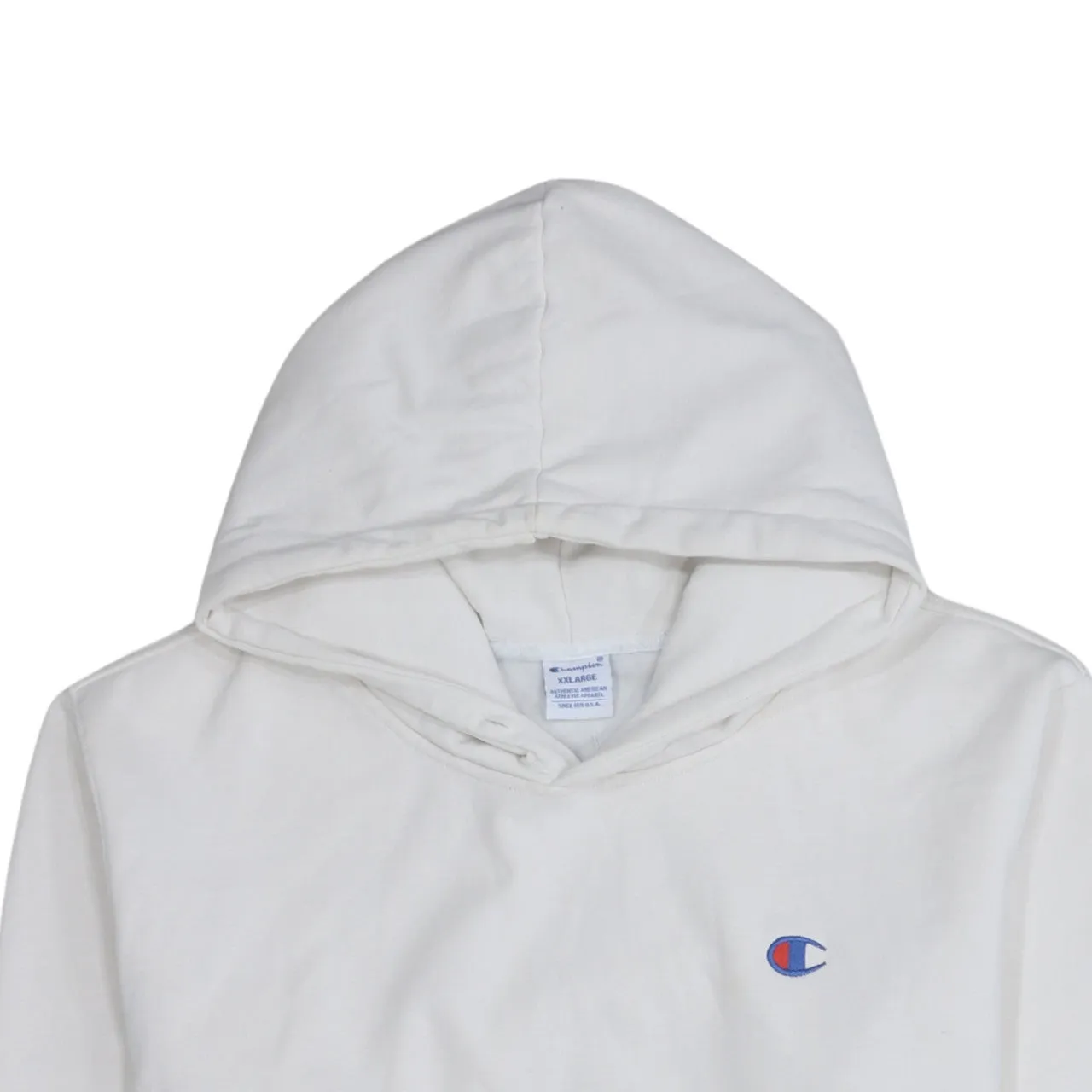 Champion 90's Drawstring Pockets Pullover Hoodie XXLarge (2XL) White sold by Vintage Club product image thumbnail 3