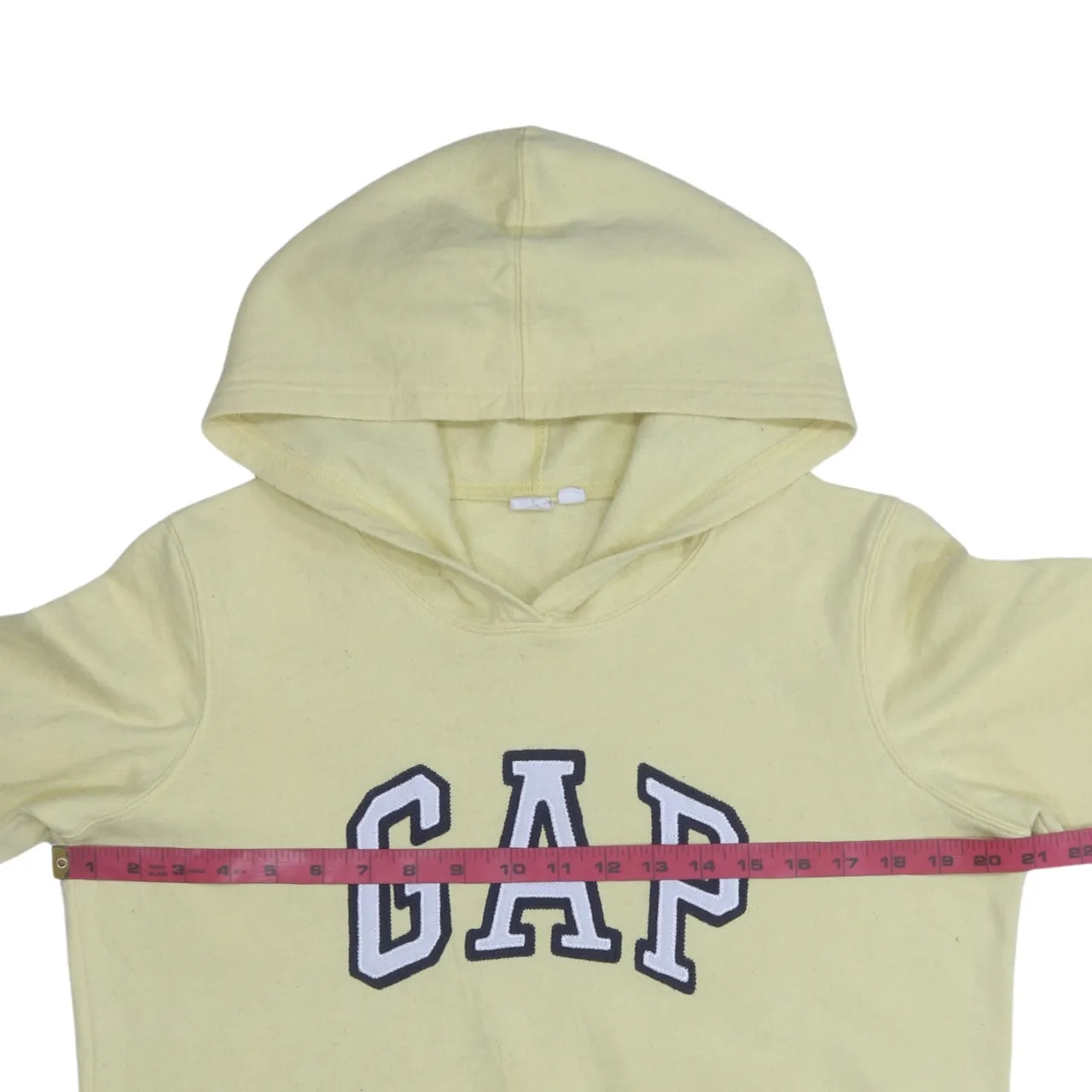 Gap 90's Spellout Pullover Hoodie Medium Yellow sold by Vintage Club product image thumbnail 5