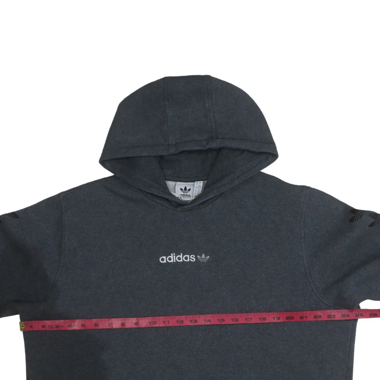 Adidas 90's Drawstring Pockets Pullover Hoodie XLarge Grey sold by Vintage Club product image thumbnail 5