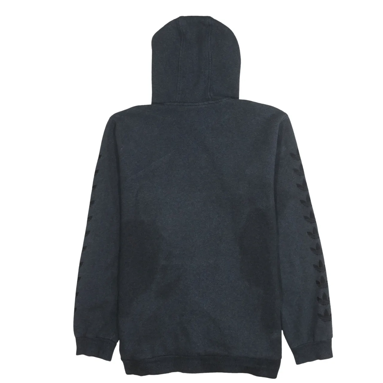 Adidas 90's Drawstring Pockets Pullover Hoodie XLarge Grey sold by Vintage Club product image thumbnail 2