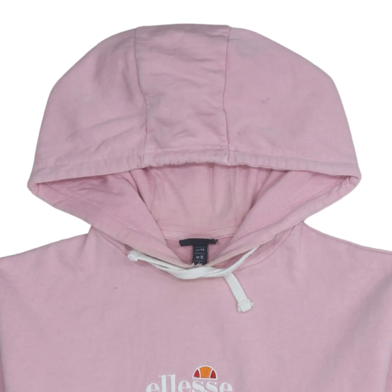 Ellesse 90's Drawstring Pockets Pullover Hoodie XLarge Pink sold by Vintage Club product image thumbnail 3