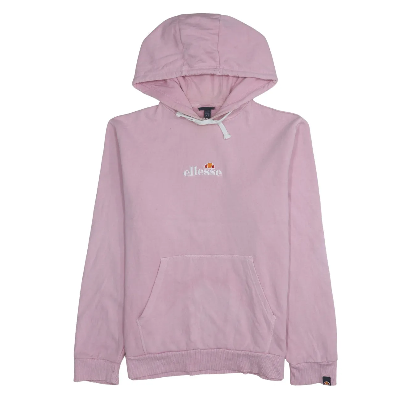 Ellesse 90's Drawstring Pockets Pullover Hoodie XLarge Pink sold by Vintage Club
