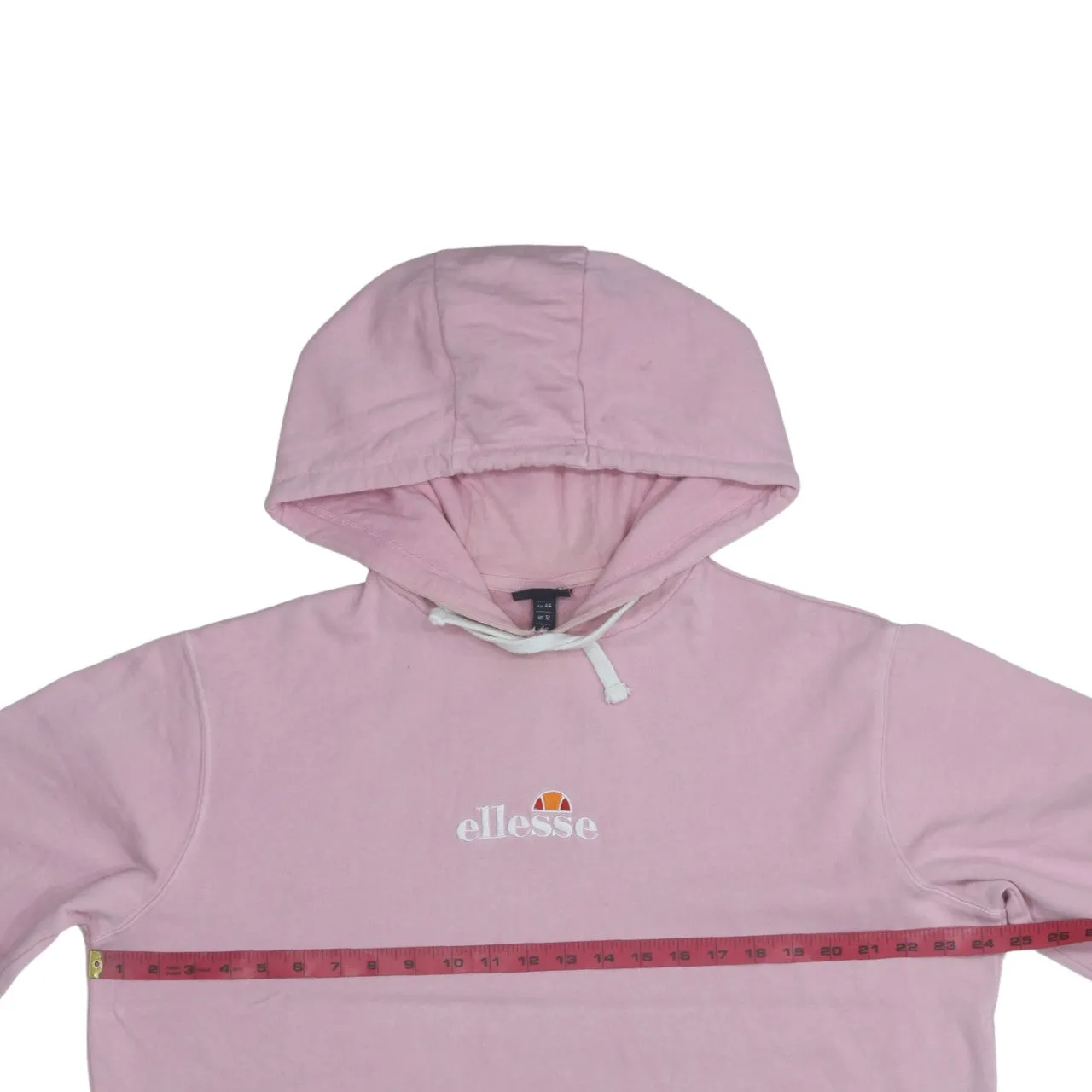 Ellesse 90's Drawstring Pockets Pullover Hoodie XLarge Pink sold by Vintage Club product image thumbnail 5