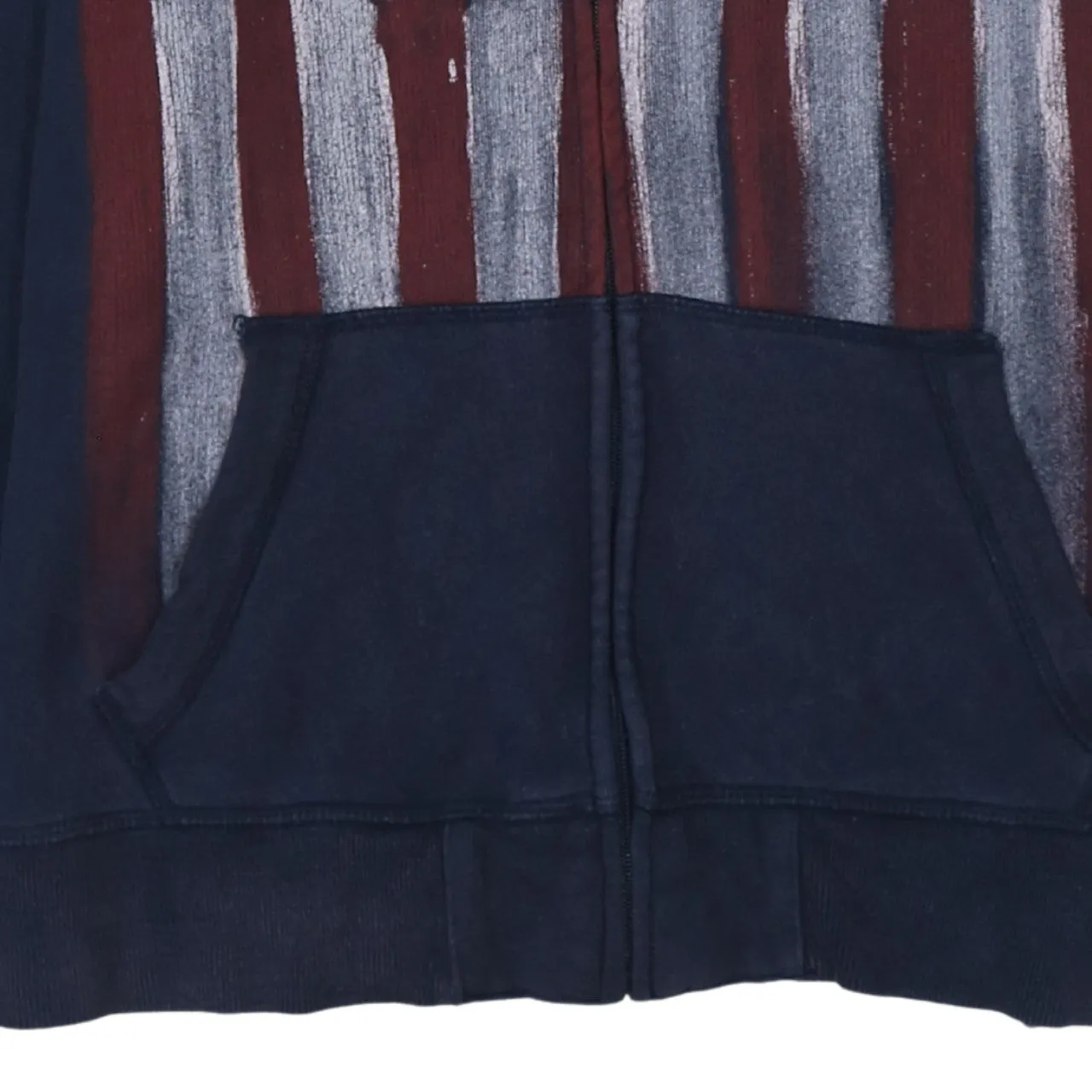 Gap 90's Drawstring Pockets Full Zip Up Hoodie Medium Navy Blue sold by Vintage Club product image thumbnail 4