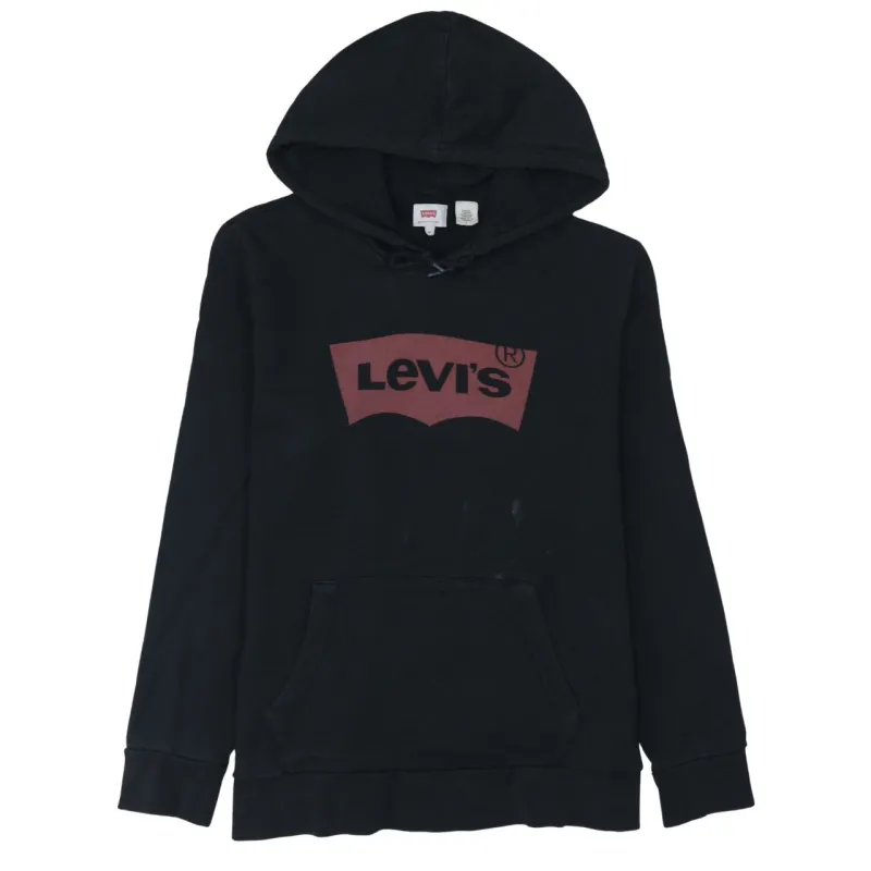 Levi's 90's Spellout Pullover Hoodie Medium Black made by Levi's