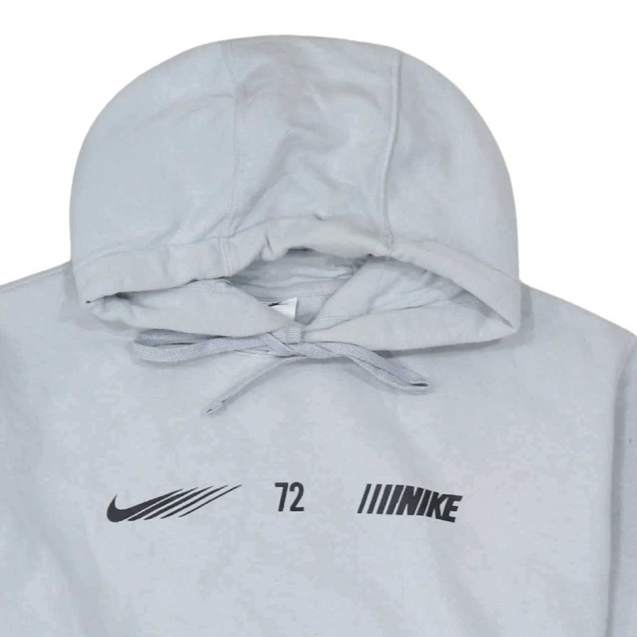 Nike 90's Swoosh Pullover Hoodie Large White sold by Vintage Club product image thumbnail 3