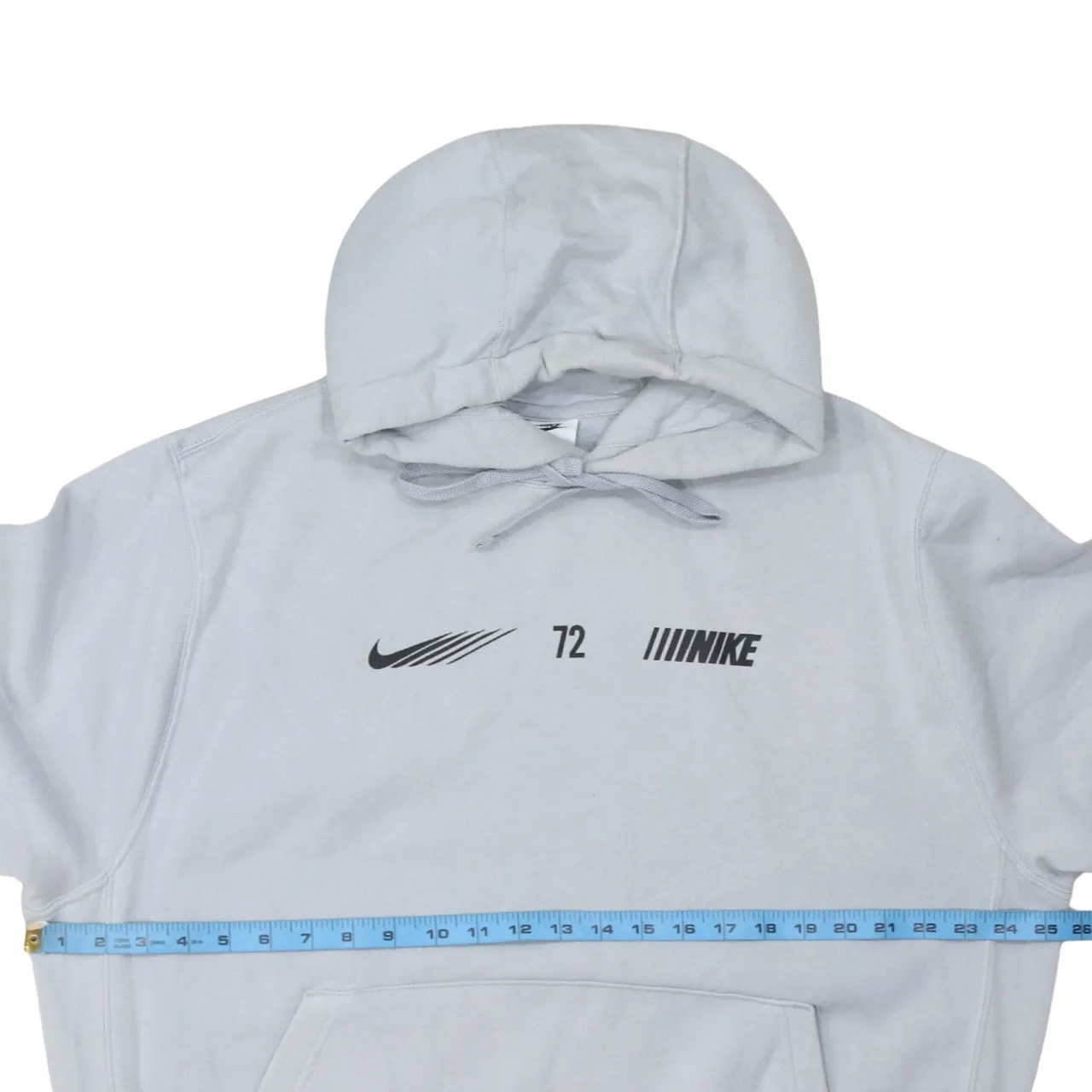 Nike 90's Swoosh Pullover Hoodie Large White sold by Vintage Club product image thumbnail 5