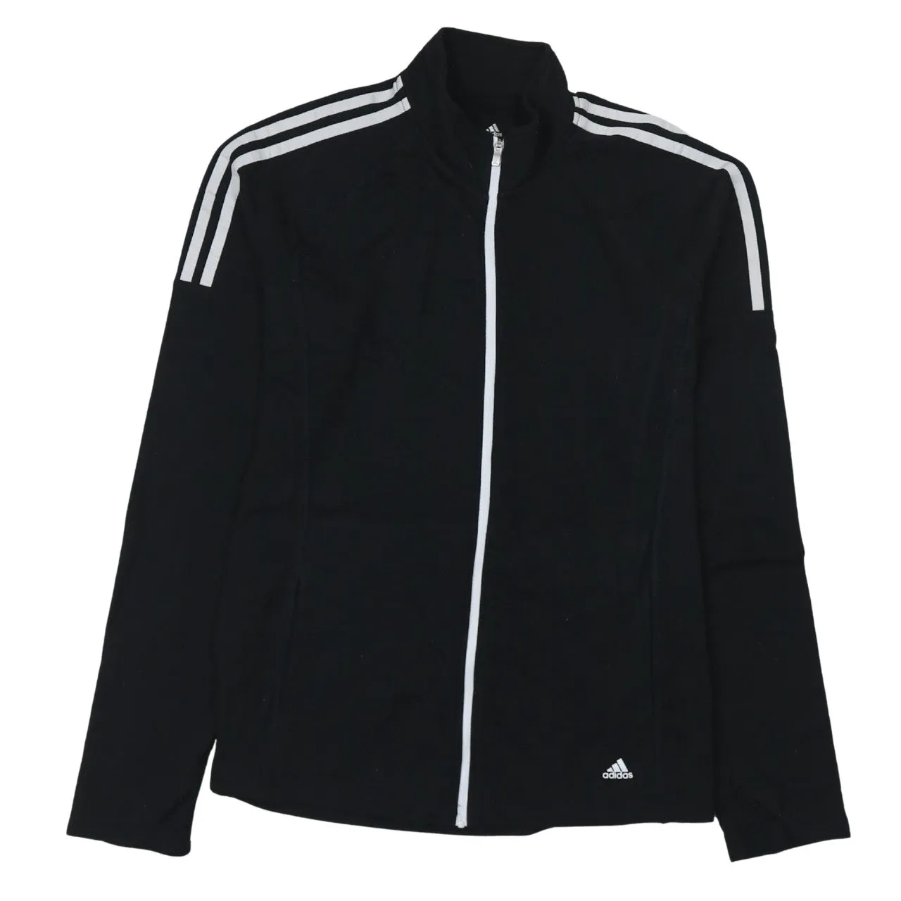 Adidas 90's Plain Full Zip Up Sweatshirt Large Black sold by Vintage Club