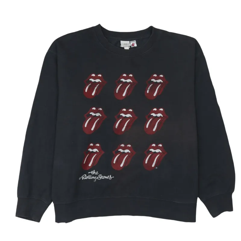 H&M 90's The Rolling Stones Crew Neck Sweatshirt XLarge Black sold by Vintage Club