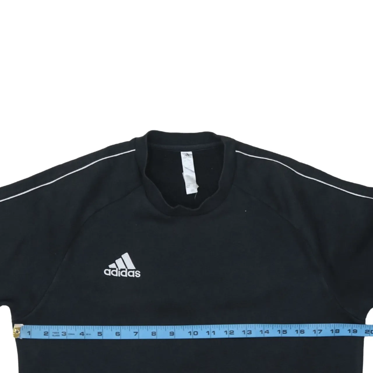 Adidas 90's Lightweight Crew Neck Sweatshirt Medium Black sold by Vintage Club product image thumbnail 5