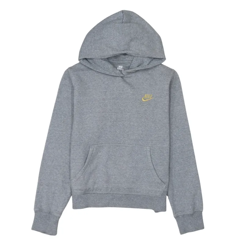 Nike 90's Swoosh Pullover Hoodie Large Grey sold by Vintage Club