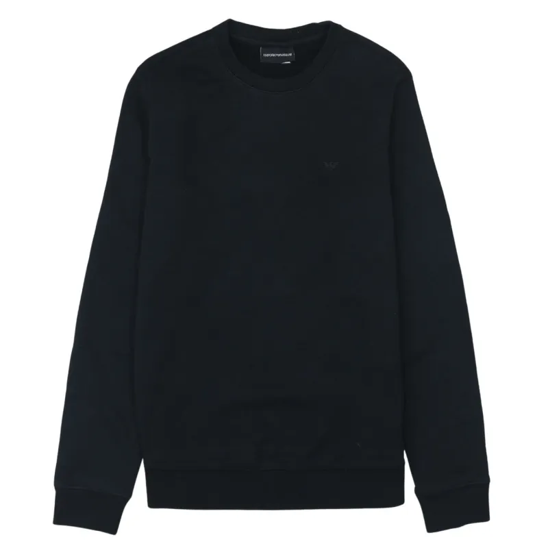 Emporio Armani 90's Plain Crew Neck Sweatshirt Medium Black made by Emporio Armani