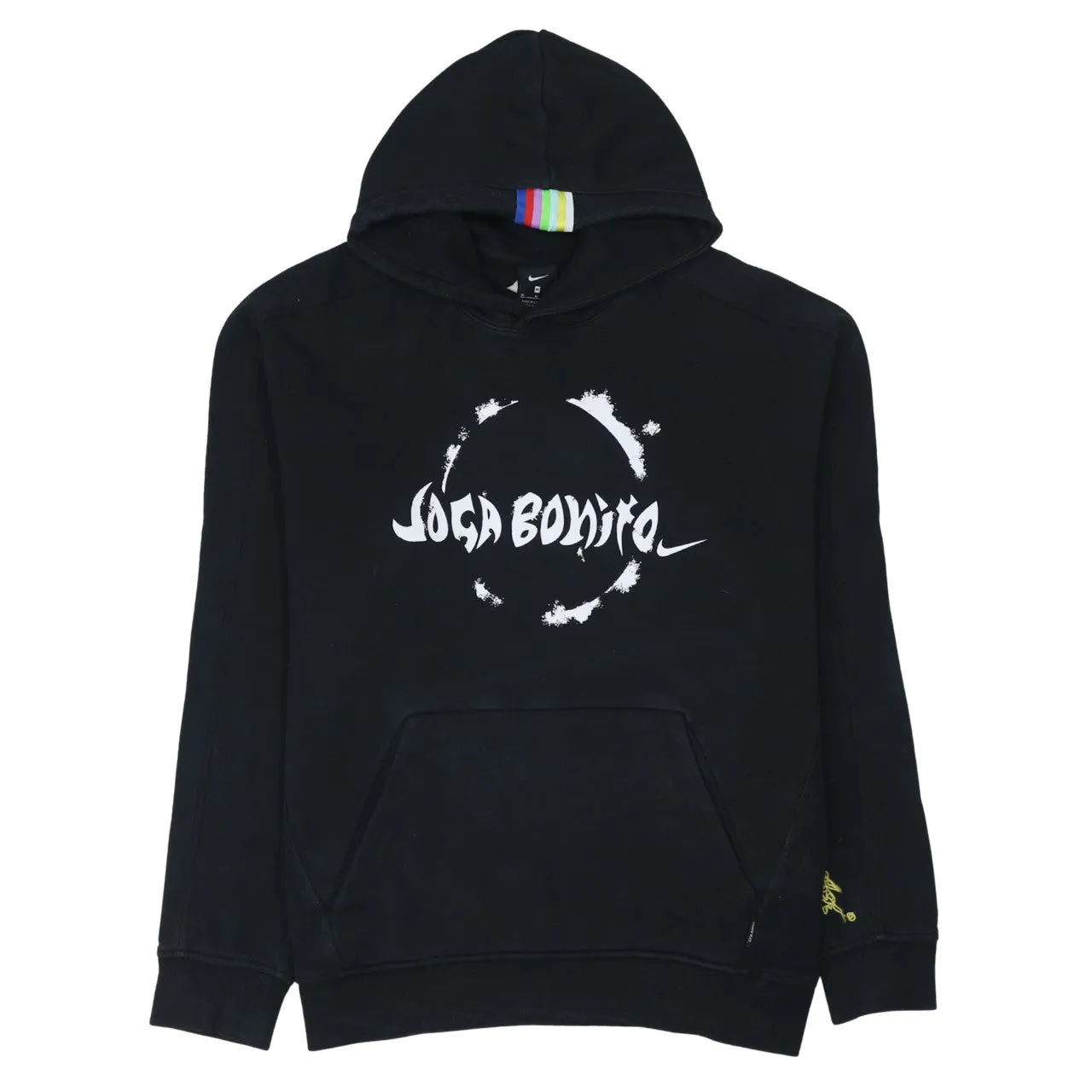 Nike 90's Swoosh Pullover Hoodie Medium Black sold by Vintage Club