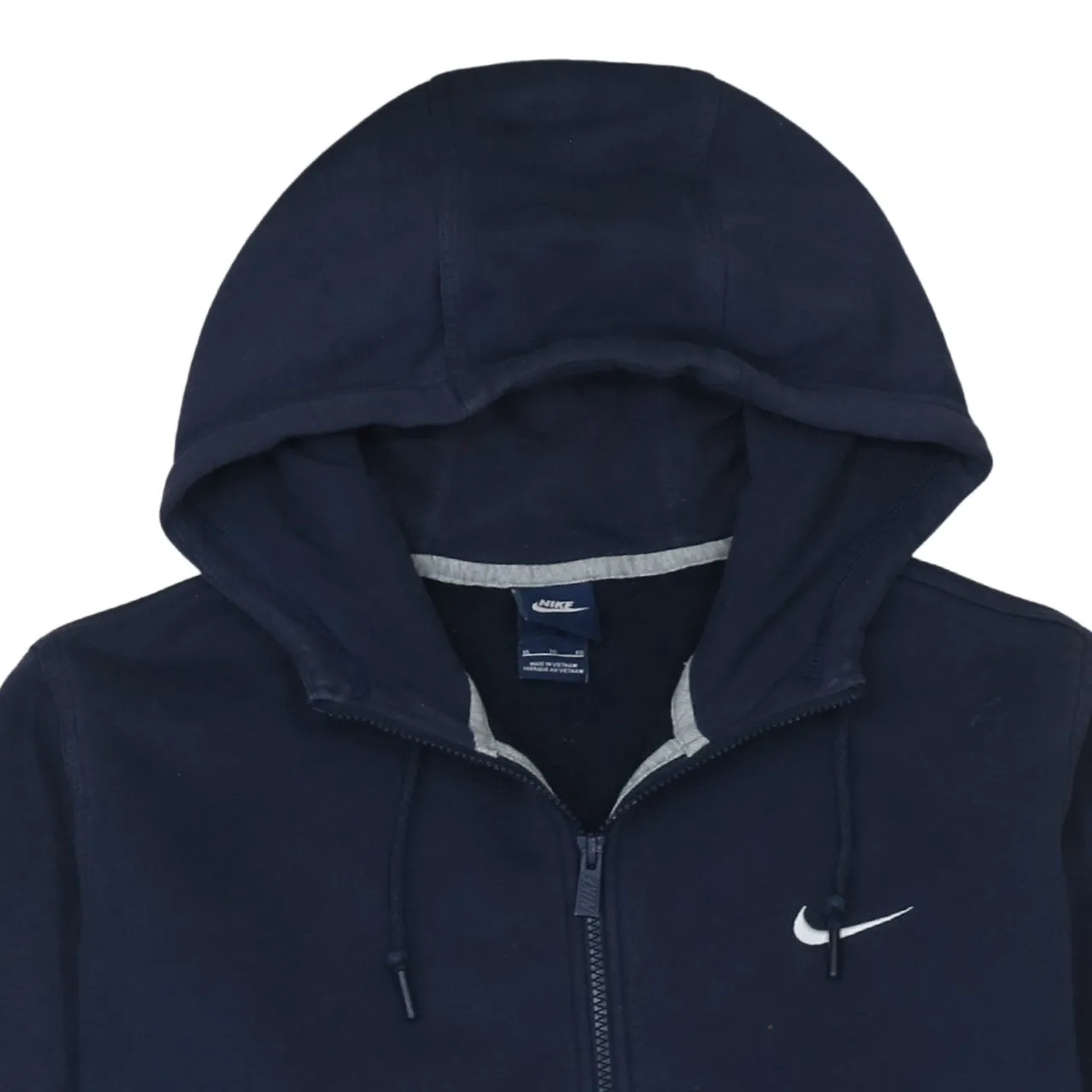 Nike 90's Swoosh Full Zip Up Hoodie XLarge Navy Blue sold by Vintage Club product image thumbnail 3