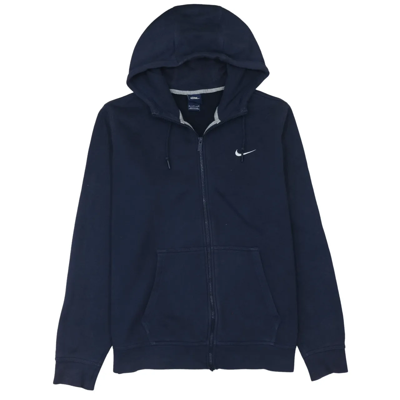 Nike 90's Swoosh Full Zip Up Hoodie XLarge Navy Blue sold by Vintage Club