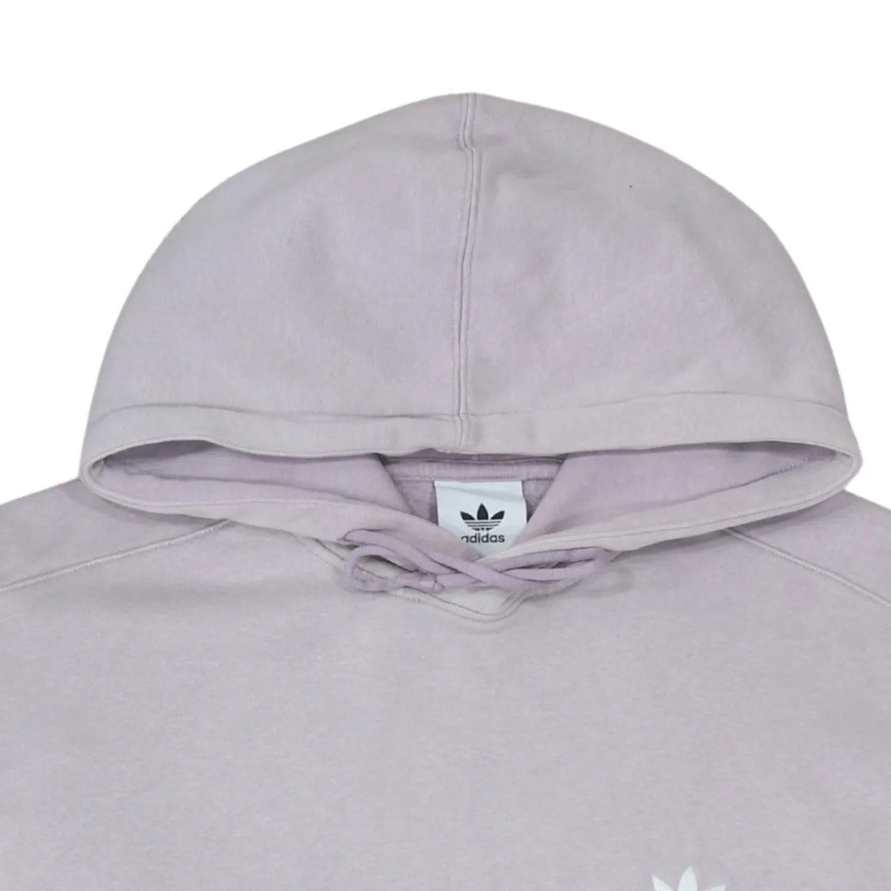 Adidas Lilac Purple Hoodie Men's Large Trefoil Logo Three Stripe Sleeve Pullover Sweatshirt sold by Vintage Club product image thumbnail 3