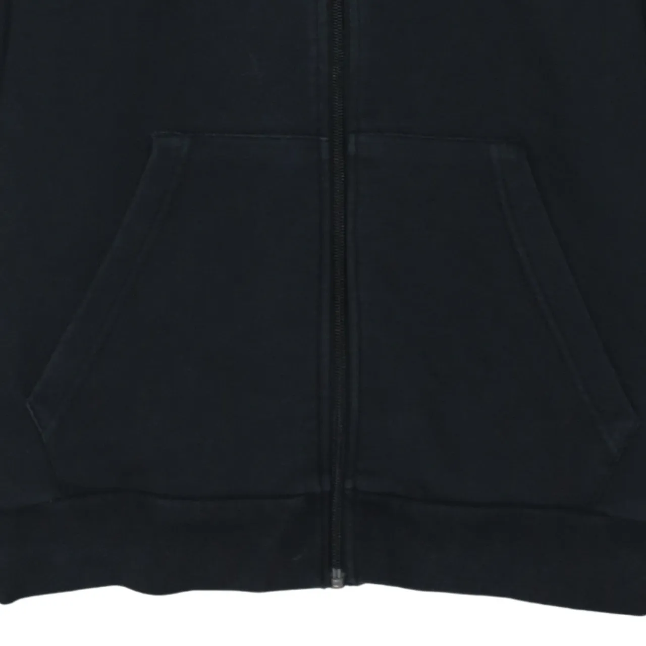 Adidas Black Zip Hoodie Women’s Small Sleeve Logo Tape Split Pockets Casual Top sold by Vintage Club product image thumbnail 4