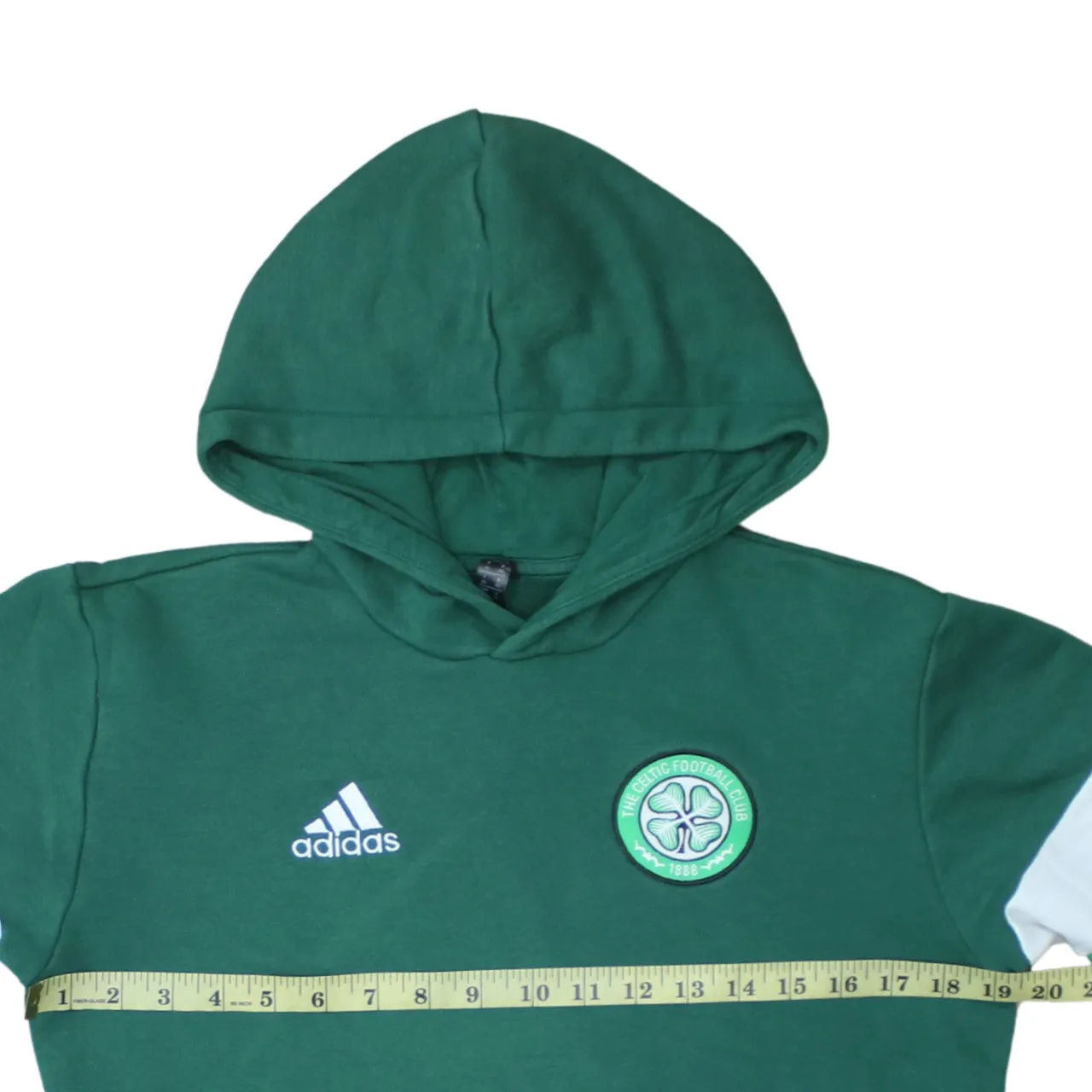 Adidas 90's Drawstring Pockets Pullover Hoodie XSmall Green sold by Vintage Club product image thumbnail 5