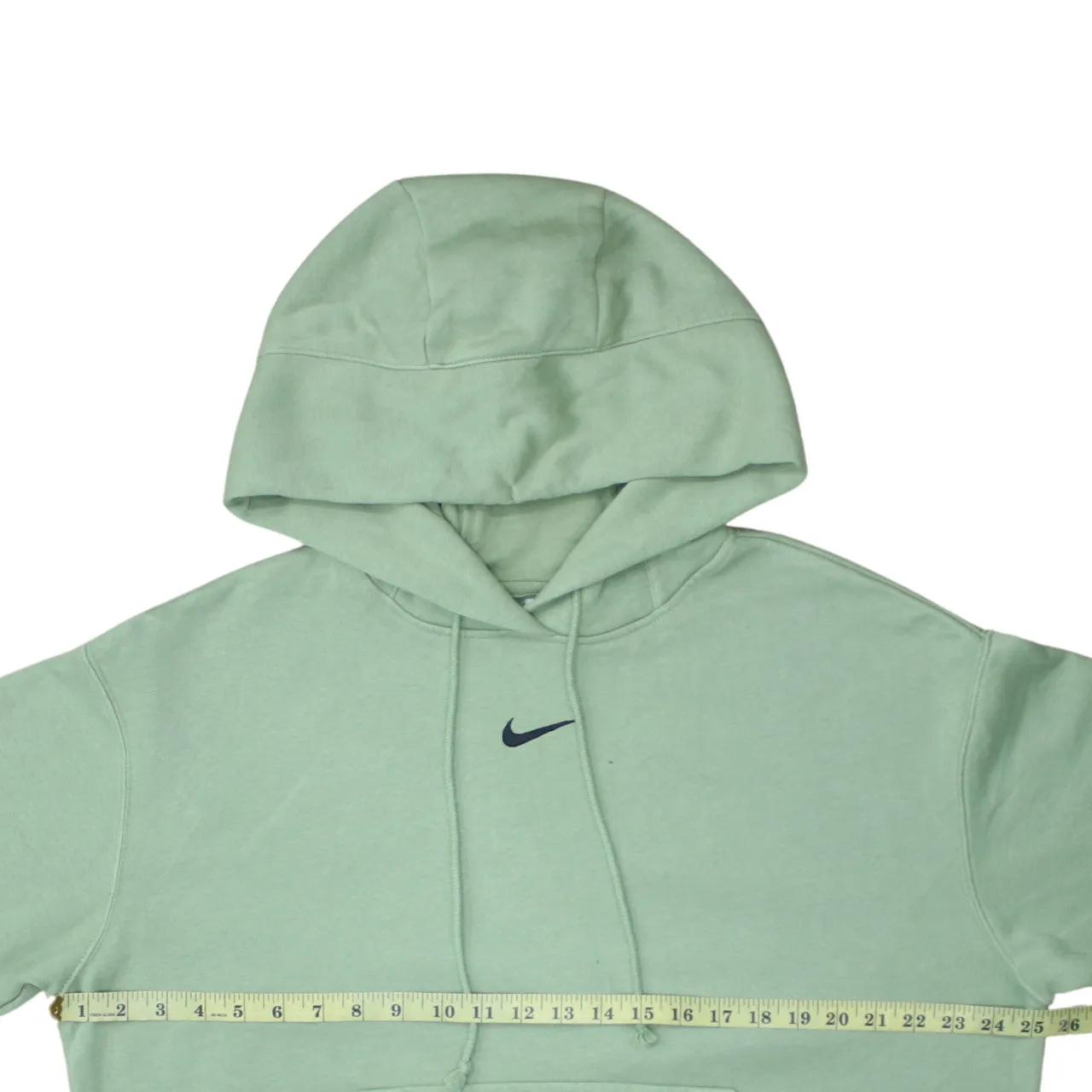 Nike 90's Center Middle Swoosh Pullover Hoodie Small Green sold by Vintage Club product image thumbnail 5