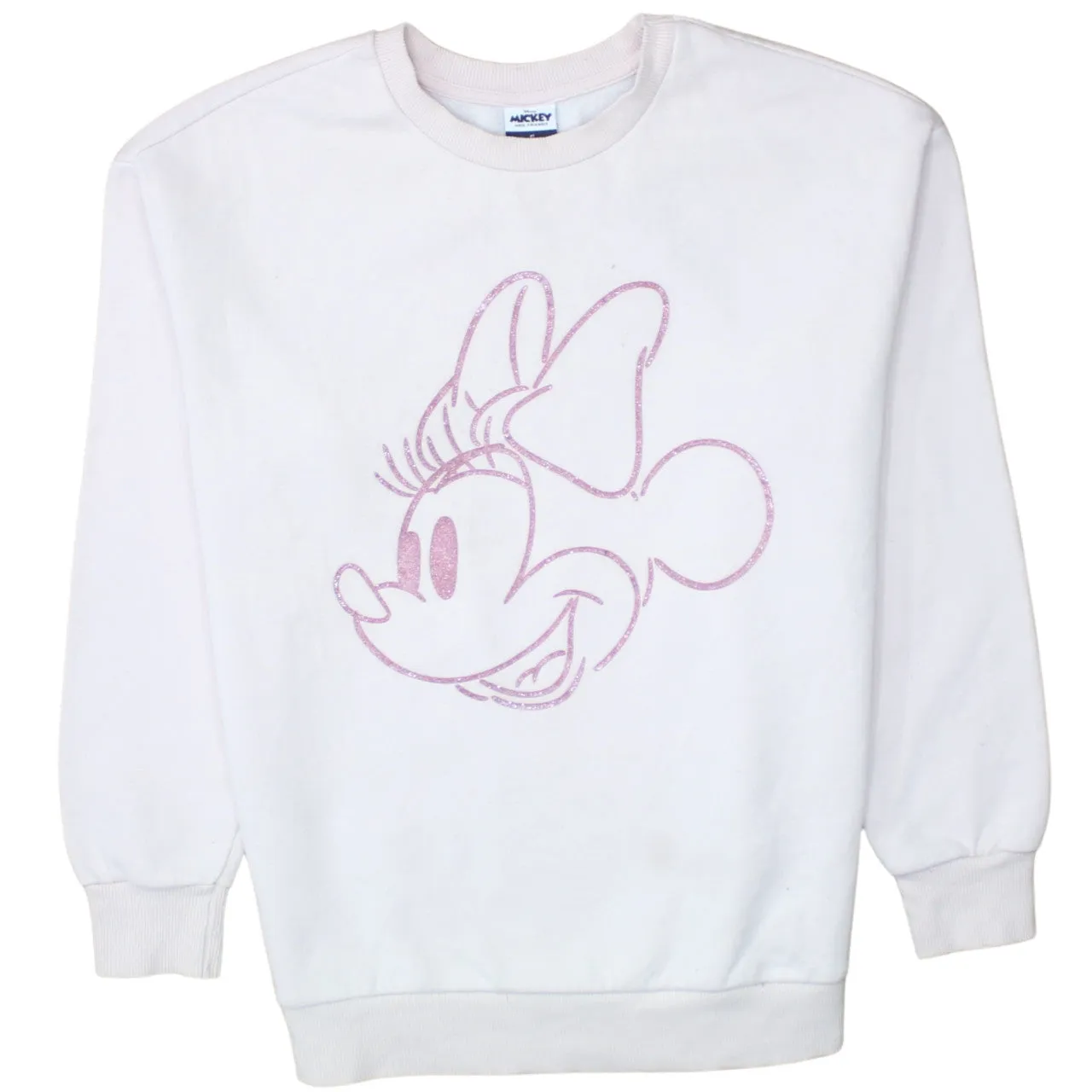 Disney 90's Minnie Mouse Crew Neck Sweatshirt Small Pink sold by Vintage Club