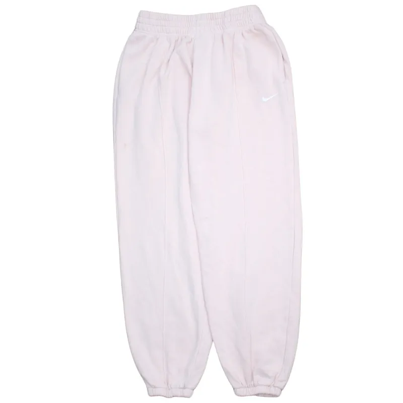 Nike Light Pink Joggers Sweatpants Men's Medium Elasticated Cuffs Embroidered Swoosh Loungewear made by Nike