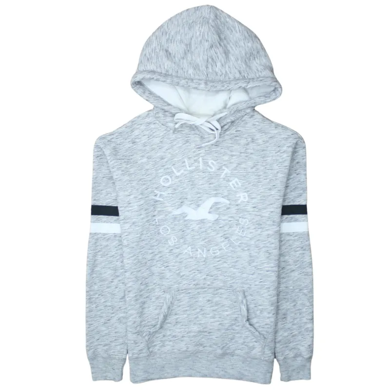 Hollister 90's Spellout Pullover Hoodie XSmall Grey sold by Vintage Club