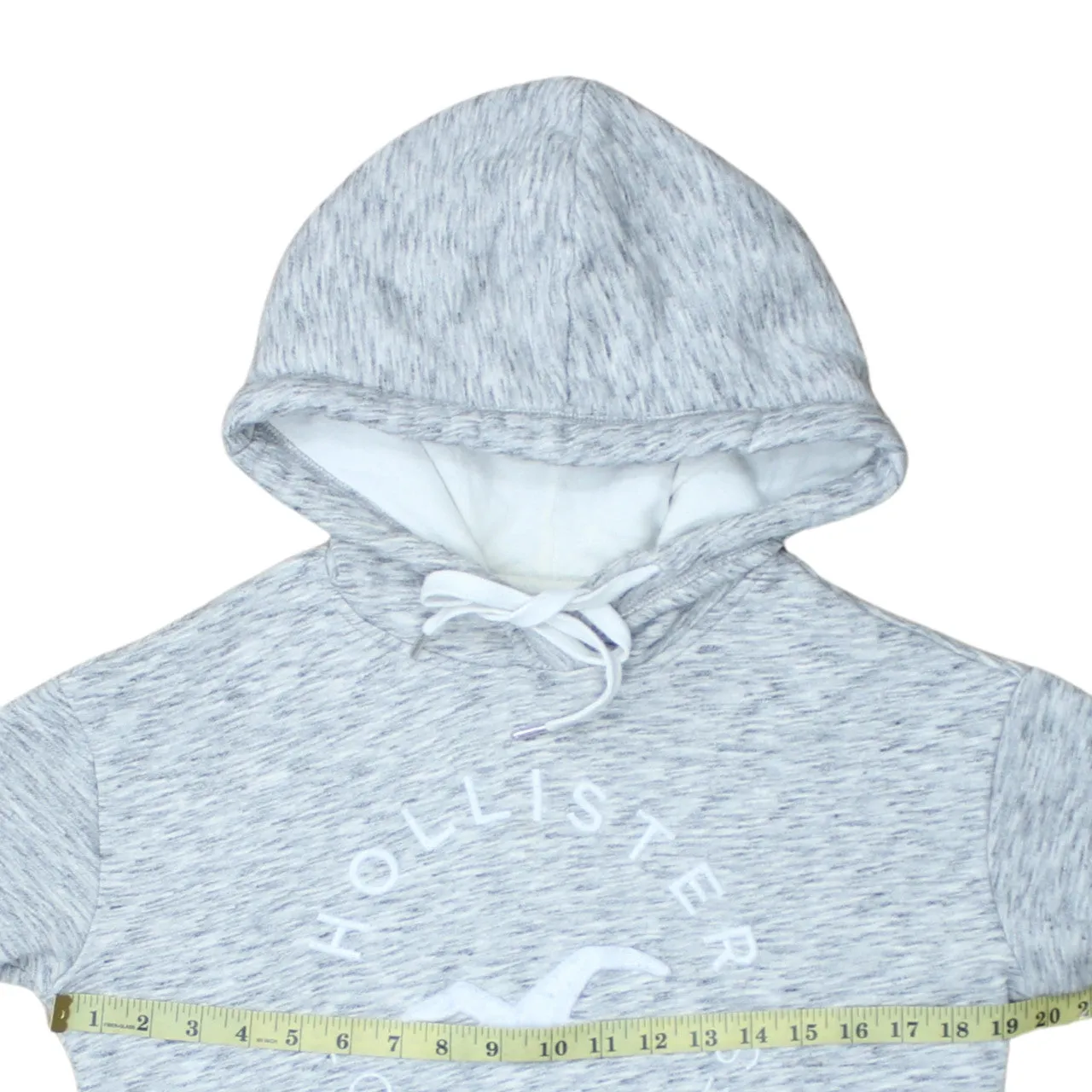 Hollister 90's Spellout Pullover Hoodie XSmall Grey sold by Vintage Club product image thumbnail 5
