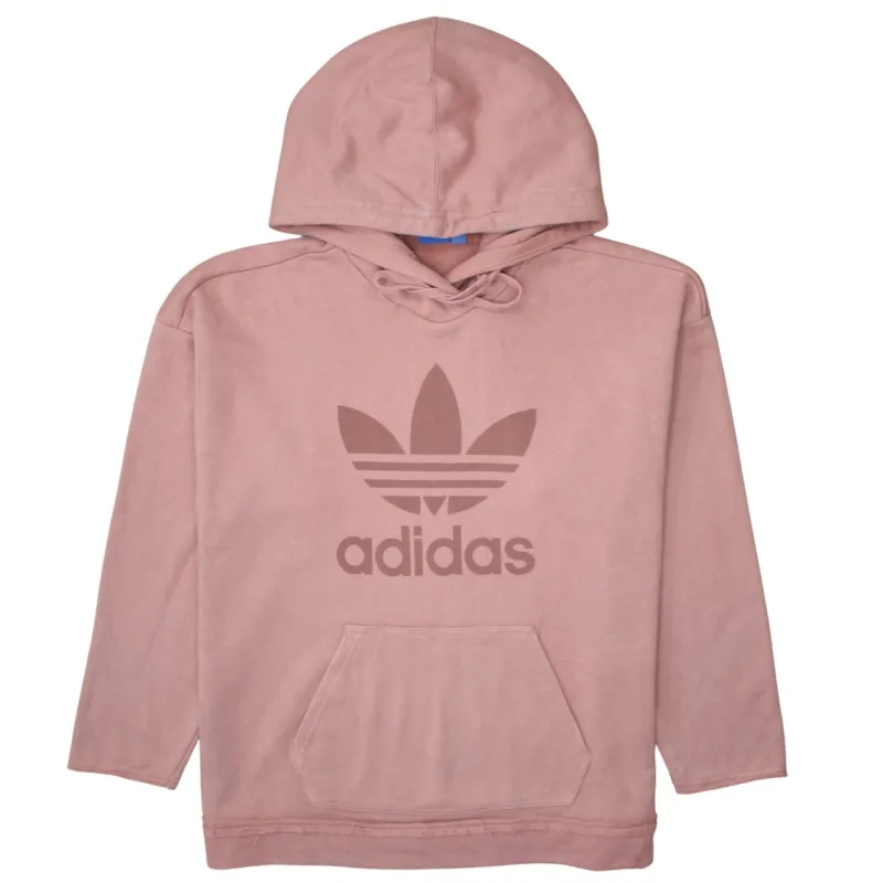 Adidas 90's Spellout Pullover Hoodie Medium Pink sold by Vintage Club