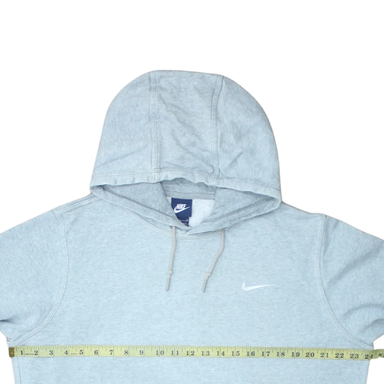 Nike 90's Swoosh Pullover Hoodie Large Grey sold by Vintage Club product image thumbnail 5