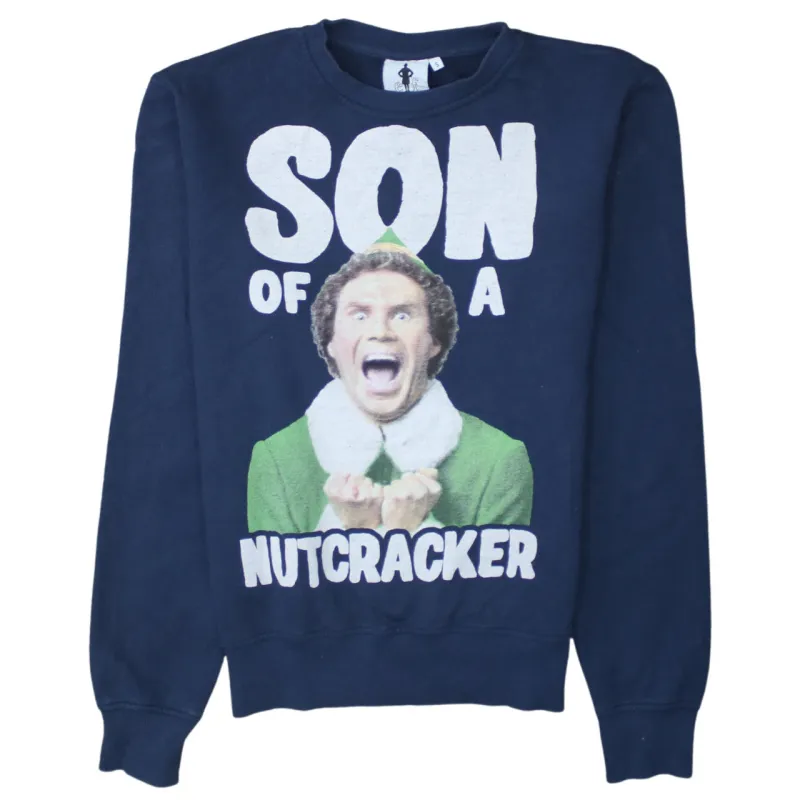 Retro 90's Lightweight Crew Neck Sweatshirt Small Navy Blue sold by Vintage Club